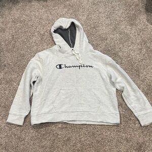 Women’s Champion Light Gray Pullover Hoodie